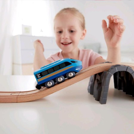 Train on batteries, with remote control-2