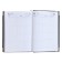 Diary half -dated A5+, 208 BOSS sheets, solid cover, artificial leather, gold cut, brown