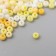 Glass glass 11/0 "matte. Melange yellow" 10 g