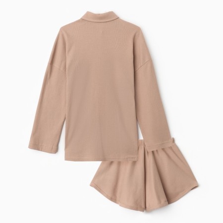 Female set (shirt, shorts) KAFTAN BASIC Line, p. 48, coffee-8