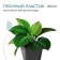 Pot for seedlings, 2 l, d = 14 cm, h = 15 cm, black, greengo