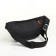 Lightning waist bag, 3 outer pockets, black color