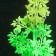 Silicone Aquarium plant, glowing in the dark, 6.5 x 19 cm, green