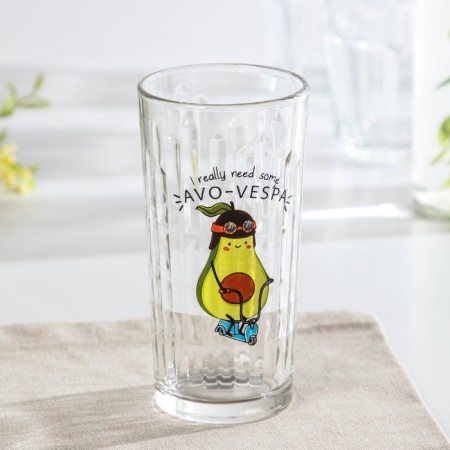 A set of glasses "Avocado", 230 ml, 3 pcs, Mix drawing-6