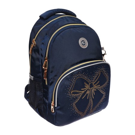 School backpack, 40 x 27 x 20 cm, Grizzly, ergonomic back, laptop department, blue-1