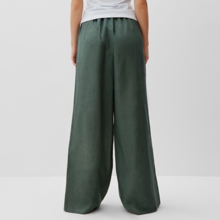 Women's pants minku: minku: safari color green, size 44-3