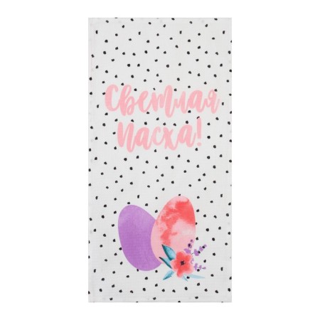 Set of towels kitchen shade "Easter bunnies" 35x60cm-4 pcs, 100% cotton, waffle 160 g/m2-4