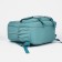School backpack from textiles on a zipper, 3 pockets, turquoise color