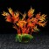 Artificial aquarium plant, 22 cm, orange