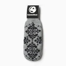 Female mittens, light gray, size 18