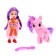 Baby doll "Anechka" with ponies and accessories, mix