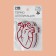 Thermal appliance "Heart", 5.6 × 8.2 cm, white/red color