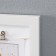 Photo frame plastic in 6 photos 10x10, 9x13 cm "Style" with clothespins, white 40x30x1.5 cm