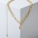 Pype "chain" flat disk 2 threads, color gold, 42 cm