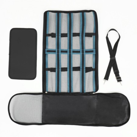 Striped-striped bag of 46*27*27 cm, Blue-9