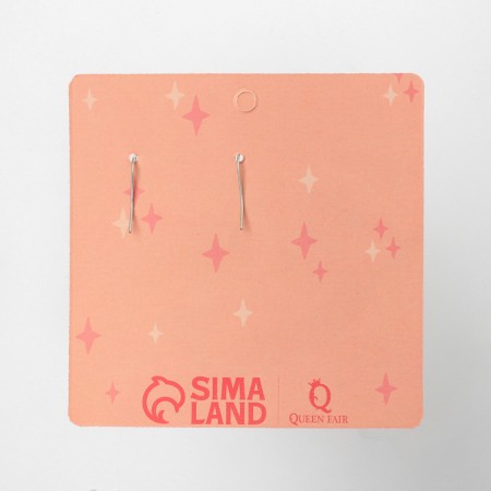 New Year! Earrings "New Year" lollipop, white-red color in silver-4