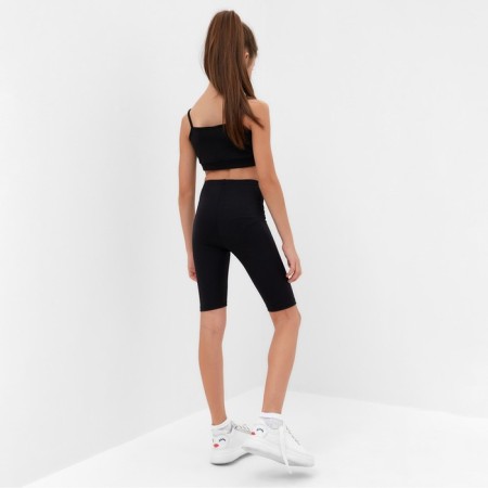 Велосипедки для девочки MINAKU, цвет чёрный, рост 146 см-3
