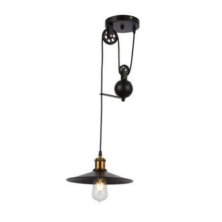 Suspension EVOLUCE. Sle120503-01. ESPERAZZA. 1x60 W, E27, 30x30x50 cm, black color