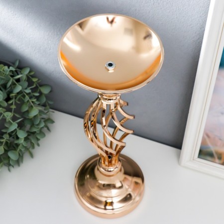 Summary metal per 1 candle "plexus" gold 40x15x15 cm-1