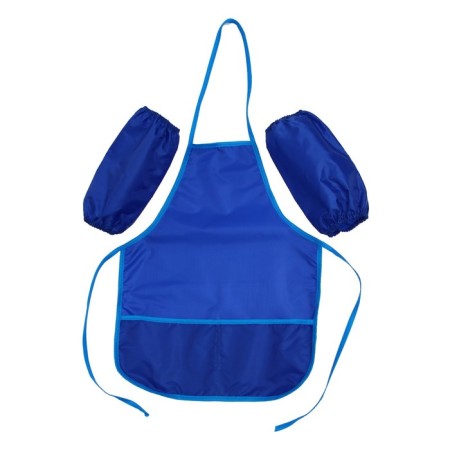 Apron for labor + sleevens, 490 x 390/250 x 160 mm, size S (height 116-146), calligrata, "standard", blue-6