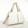 Women's bag with lightning, white color