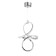 Lamp Bayerlux 86001/1 LED 24W 4000k chrome 23x15x38-138 cm