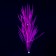 Silicone aquarium plant, luminous in the dark, 7 x 12.5 cm, purple