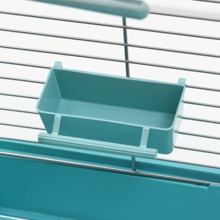 Birds of "Piggers" No. 101, chrome, equipped, 41x30x65 cm, turquoise-16