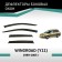 Defly window deflectors for Nissan WingoD (Y11), 1999-2005
