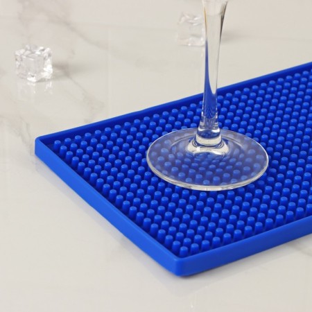 Bar rug of shade, 30 × 15 × 0.9 cm, rubber, blue color-2