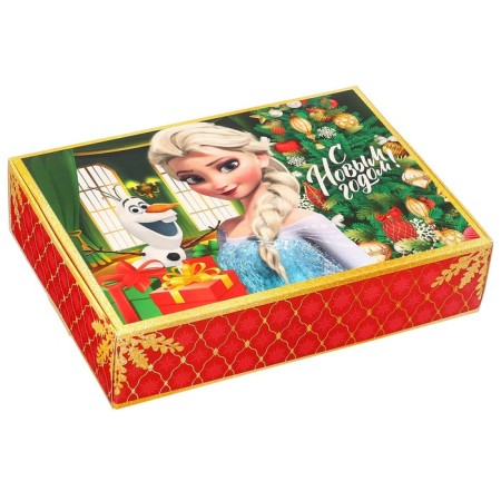 The box is folding, "Happy New Year", 21 x 15 x 5 cm, cold heart-2