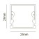 Aluminum profile LED Strip Alm007S-2M, 200x2.1x2.1 cm, silver color