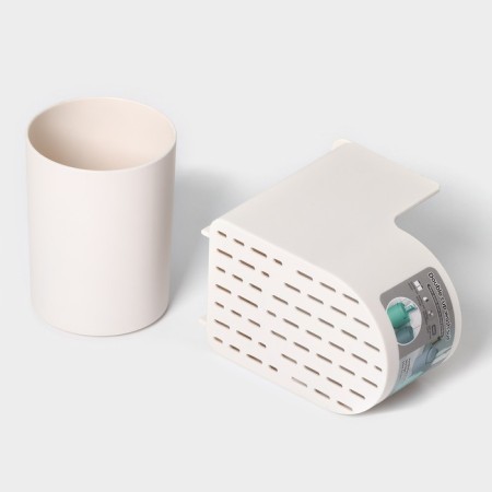 Stand for bathrooms and kitchen accessories, 11 × 8 × 9.5 cm, white color-4