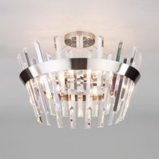 Люстра Steccato, 5x60Вт E14, цвет никель