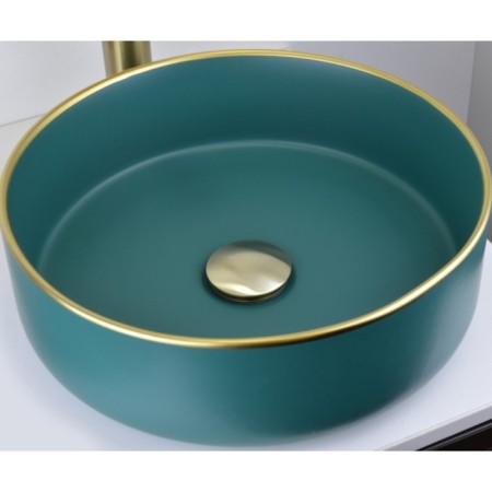 Bronze de Luxe Scandi 21971br, for a shell, with overflows, brass, bronze valve-1