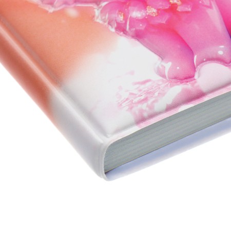Notebook Gift Book 96l, Line, Color Block, PVC Cat cover 3D (9.5x10.5cm)-4