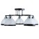 ARISA chandelier 5he27 40W Black 56x56x22 cm Bayerlux