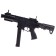 A child’s machine gun with metal elements, shoots gel bullets, battery