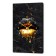 Carty clock wall-mounted interior "Black Gold" lips, silent, 50 x 70 cm