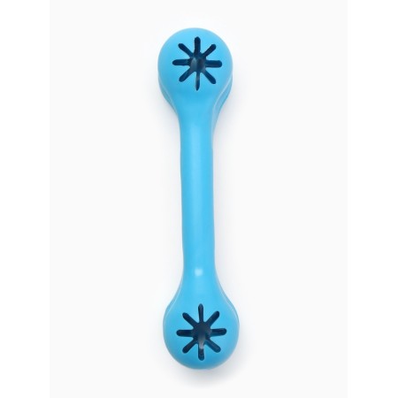 Chewing toy "Tasty bone" with holes for treats, TPR, 11 cm, blue-3