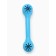 Chewing toy "Tasty bone" with holes for treats, TPR, 11 cm, blue