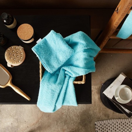 Terry towel economy and I am 50*90cm, col. Blue, 100% cotton, 320 g/m2-10