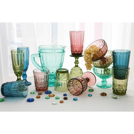 Glass glass Magistro "La-Channel", 220 ml, pink color-5