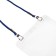 Badge horizontal, external 109 x 85 mm, internal 100x69 mm, on a blue lace 40cm