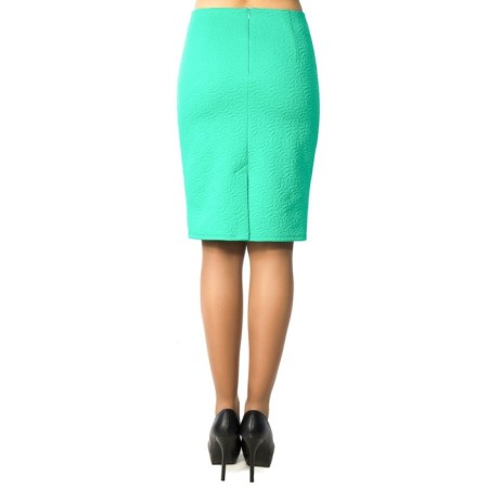 Women's skirt, size 46, green color-3