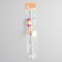 Teaser with a terry mouse (7 cm) on a wooden stick, 40 cm, mix of flowers