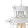 Lamp Bayerlux 2137/1wt E27 40W white 21x21x21-120 cm