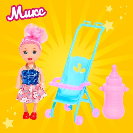 Baby doll "Eva" with accessories, mix-4