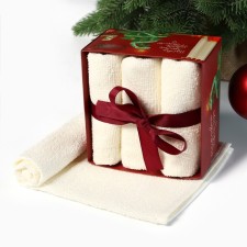 New Year. Symbol of the year. Snake. Set of terry towels 