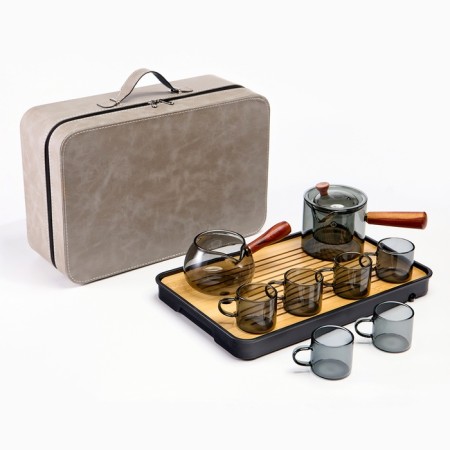 A set for the tea ceremony 9 items, for 6 people, a cup, a kettle, an hour